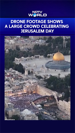 Drone Footage Captures Massive Jerusalem Day Celebrations Across The City