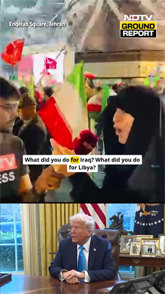 Trump Is A Joker: Iranian Protestor In Tehran Speaks To NDTV