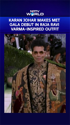 Karan Johar Makes Met Gala Debut In Raja Ravi Varma-Inspired Outfit Designed By Manish Malhotra