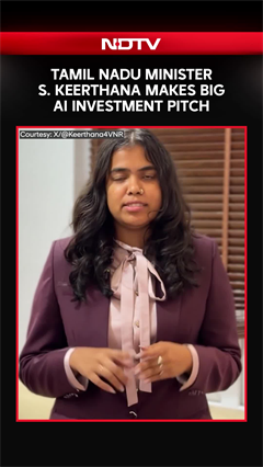 Tamil Nadu Minister S. Keerthana Makes Big AI Investment Pitch