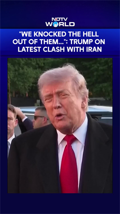 "We Knocked The Hell Out Of Them...": Trump On Latest Naval Clash With Iran