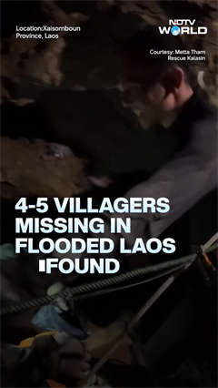 Laos Cave Rescue: 4-5 Villagers Missing In Flooded Laos Cave Rescued