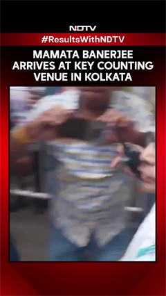 Video: Mamata Banerjee Arrives At Key Counting Venue In Kolkata