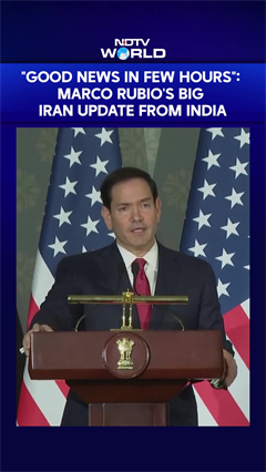 Video: 'Good News In Few Hours': Marco Rubio's Big Iran Update From India
