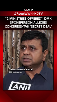 TVK News | &ldquo;2 Ministries Offered&rdquo;: DMK Spokeperson Alleges Congress-TVK &lsquo;Secret Deal'