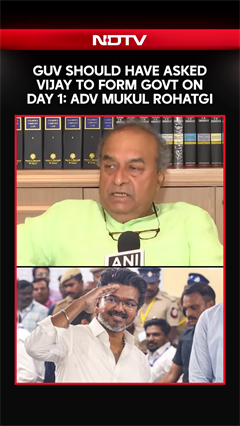 Mukul Rohatgi Backs Vijay&rsquo;s Claim, Says Governor Should Have Invited Him To Form Govt