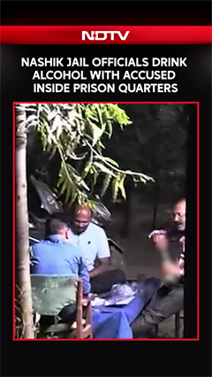 Video: Nashik Road Jail Officials Drink Alcohol & Party With An Accused Out On Bail In Prison Quarters