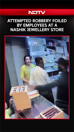 Attempted Robbery Foiled By Employees At A Nashik Jewellery Store