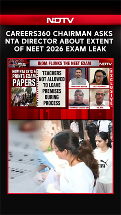 Careers360 Chairman Asks NTA Director About Extent of NEET 2026 Exam Leak