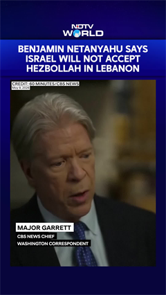 Benjamin Netanyahu Says Israel Will Not Accept Hezbollah In Lebanon