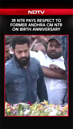Video: Jr NTR Pays Tribute To Grandfather NTR On 103rd Birth Anniversary