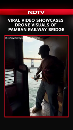 Video: Tamil Nadu News | Viral Video Showcases Drone Visuals Of Pamban Railway Bridge