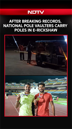 Internet Furious After National Pole Vaulters Carry Poles In E-Rickshaw After Creating History