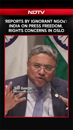 'People Believe Reports By Ignorant NGOs': India On Press Freedom, Rights Concerns In Oslo
