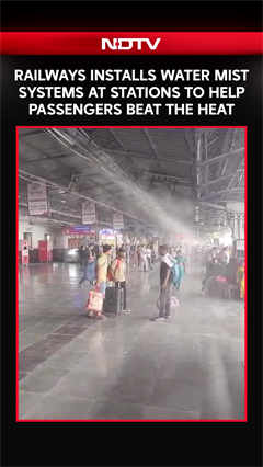 Indian Railways Installs Water Misting Systems At Stations Amid Rising Heat