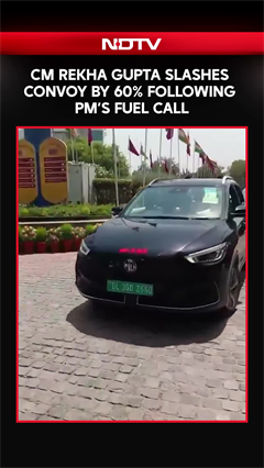 Delhi CM Rekha Gupta Cuts Her Convoy Down By 60% After PM's Fuel Conservation Call