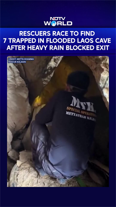 Rescuers Race To Find Seven Trapped In Flooded Laos Cave After Heavy Rain Blocked Exit