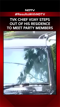 Vijay TVK News | TVK Chief Vijay Steps Out Of His Residence To Meet Party Members