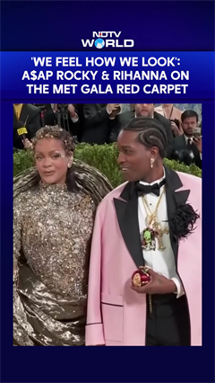 'We Feel How We Look': A$AP Rocky & Rihanna On The Met Gala Red Carpet