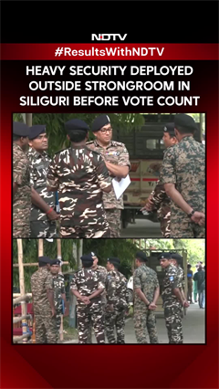 Bengal Elections 2026 | Heavy Security Deployment Outside Strongroom In Siliguri Before Vote Count