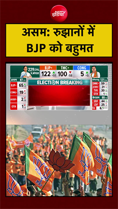 Assam Election Results: रुझानों में BJP को बहुमत #resultswithndtv #shorts #assam