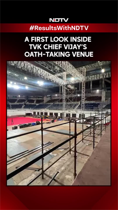Vijay News | Inside Nehru Stadium, The Venue For TVK Chief Vijay&rsquo;s Historic Oath-Taking Ceremony