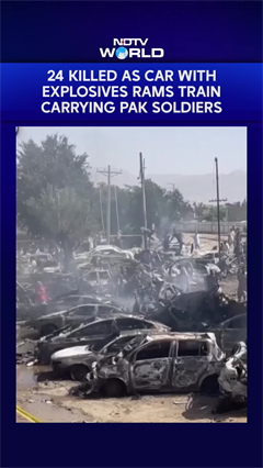 24 Killed As Car With Explosives Rams Train Carrying Pak Soldiers