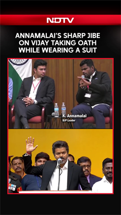 Annamalai Takes A Sharp Jibe At Vijay Wearing A Suit At The Oath-Taking Ceremony