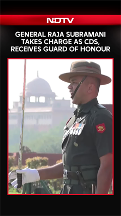 General NS Raja Subramani Takes Charge As Chief Of Defence Staff, Receives Guard Of Honour
