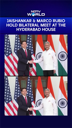 Marco Rubio & Jaishankar Hold Bilateral Meeting At The Hyderabad House In Delhi
