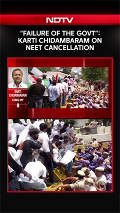 'A Systematic Failure Of The Govt': Karti Chidambaram Slams Centre Over NEET Exam Cancellation