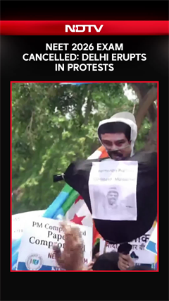 Massive Student Protests Erupt In Delhi Over NEET Cancellation