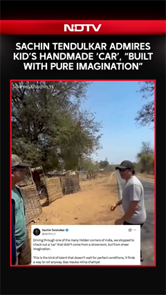 Sachin Tendulkar Admires Kid's Handmade 'Car', "Built With Pure Imagination"