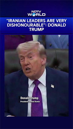 "Very Dishonourable": Trump Hits Out At Iranian Leadership After Rejecting The Ceasefire Proposa'