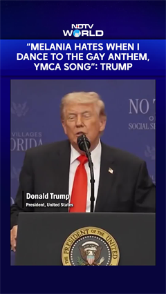 "Melania Hates When I Dance To The Gay Anthem": Trump Jokes In Reference To His Dance On YMCA Song