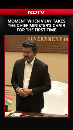 Moment When Chief Minister Vijay Took The Tamil Nadu CM's Chair For The First Time