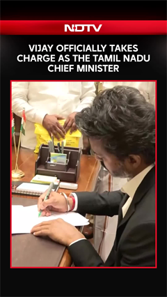Vijay Officially Takes Charge As The Tamil Nadu Chief Minister