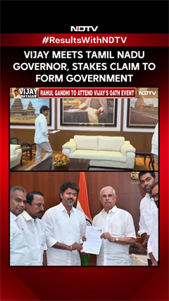 Vijay News | Vijay Meets Governor, Stakes Claims To Form Government In Tamil Nadu