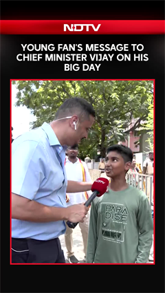 What Young Fan Of Vijay Told NDTV After The Oath Ceremony