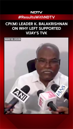 CPI(M) Reveals Reason For Supporting Vijay's TVK To Form Government In Tamil Nadu