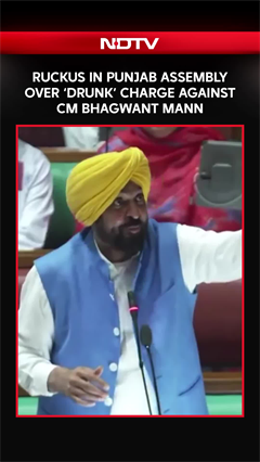 Ruckus In Punjab Assembly Over 'Drunk' Charge Against CM Bhagwant Mann