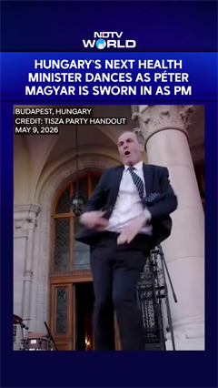 Watch: Hungarian Politician's "Cool" Dance At Peter Magyar's Inauguration Goes Viral