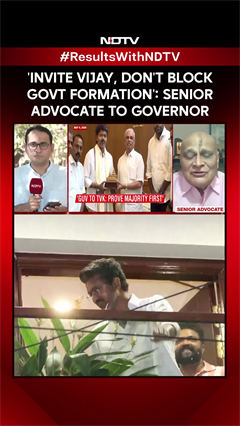 'Invite Vijay, Don't Block Govt Formation': Senior Advocate Said To Governor On Tamil Nadu Hung Assembly