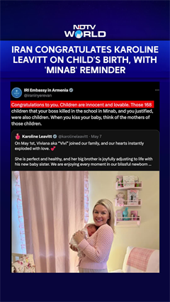 Video: Iran Congratulates Karoline Leavitt On Child's Birth, With A 'Minab' Reminder