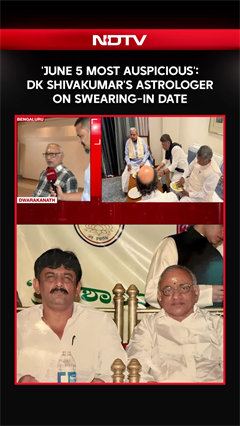 'June 5 Most Auspicious': DK Shivakumar's Astrologer On Swearing-In Time