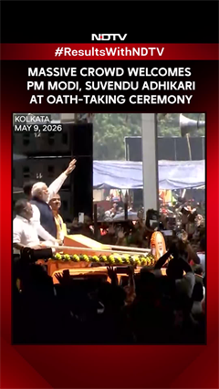 Bengal Oath Ceremony | Massive Crowds Welcome PM Modi & Suvendu Adhikari At Oath-Taking Ceremony