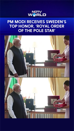 PM Modi Receives Sweden's Top Honour, 'Royal Order Of Polar Star'