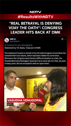 &ldquo;Real Betrayal Is Denying Vijay The Oath&rdquo;: Congress Leader Hits Back At DMK