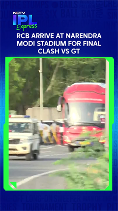 RCB arrive at Narendra Modi Stadium for final clash vs GT