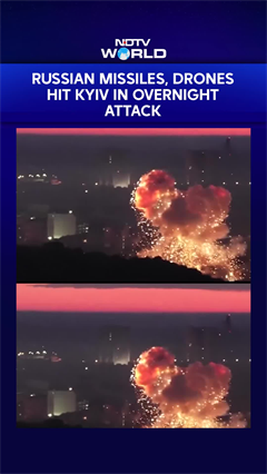 Russia Ukraine War: Russian Missile and Drone Strike Hits Kyiv Overnight, Air Defences InterceptSome